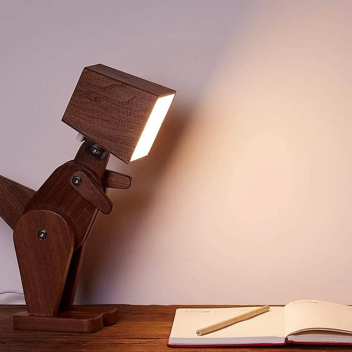 Wooden Dinosaur Shape Study Lamp - Ouch Cart
