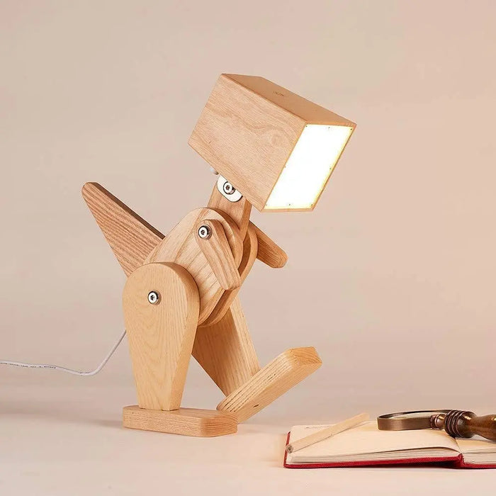 Wooden Dinosaur Shape Study Lamp - Ouch Cart