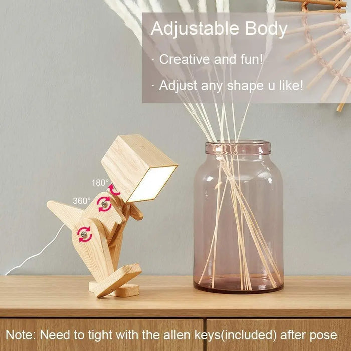 Wooden Dinosaur Shape Study Lamp - Ouch Cart