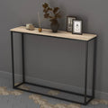 Wooden Hallway Console Table with Metal Legs - Ouch Cart