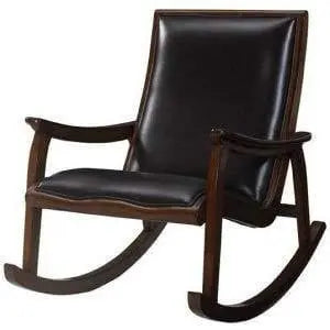 Wooden New Classic and Antique Leather Rocking Chair/Relaxing Chair - Ouch Cart