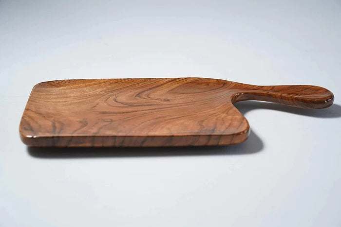 WOODEN PLATTER SET OF 2 II ACACIA WOOD II HIGH QUALITY - Ouch Cart