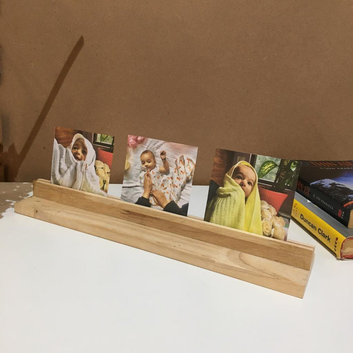 Wooden Rectangular Photo Stand ( With Complementary Coaster ) By Miza - Ouch Cart