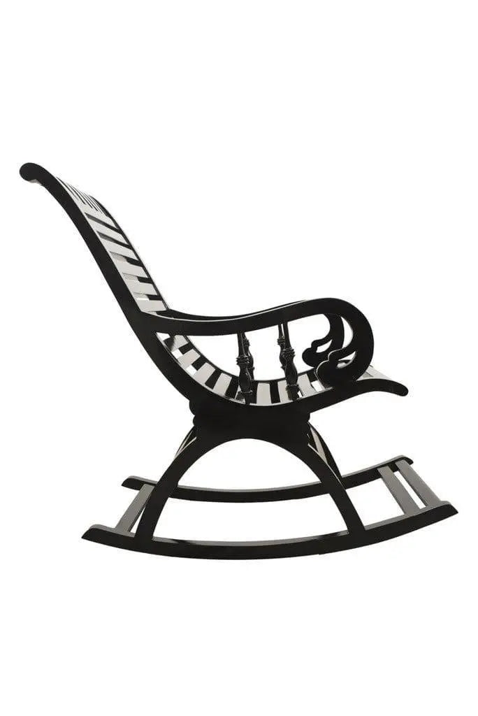 Wooden Rocking Chair Grandpa Rocking Chair Chair Resting Chair Easy Chair Rocking Chair for Relaxing - Ouch Cart