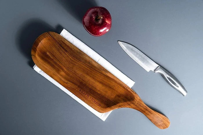 WOODEN SERVING TRAY || PLATTER || PLATE || MULTIPURPOSE TRAY || FOOD SAFE - Ouch Cart