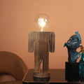 Wooden Table Lamp Natural Wood - Ouch Cart