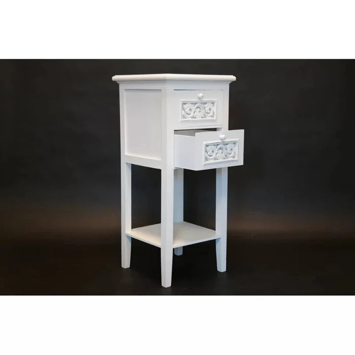 Wren Solid Wood Storage Table: Timeless Elegance & Functionality Ouch Cart