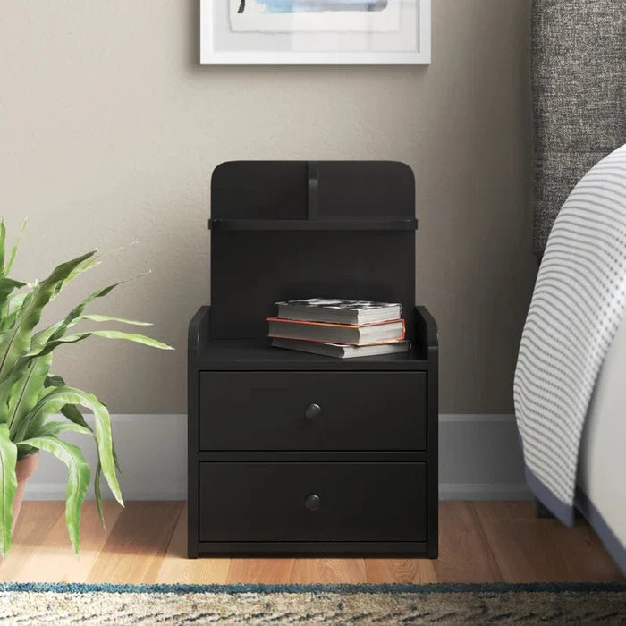 Yasser Manufactured Wood Bedside Table Ouch Cart