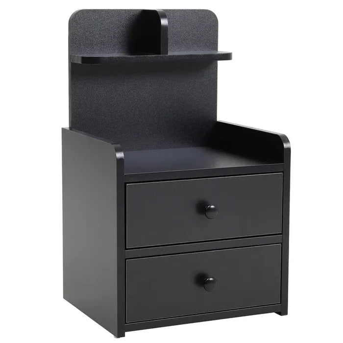 Yasser Manufactured Wood Bedside Table Ouch Cart