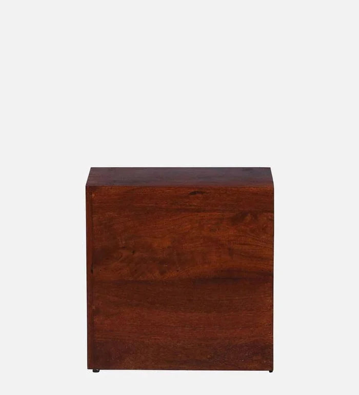 Z Solid Wood Lhs Bedside Table In Honey Oak Finish With Drawers - Ouch Cart