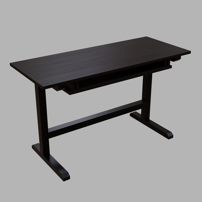 Zinnia Study Table with Keyboard Tray in Brown Color - Ouch Cart