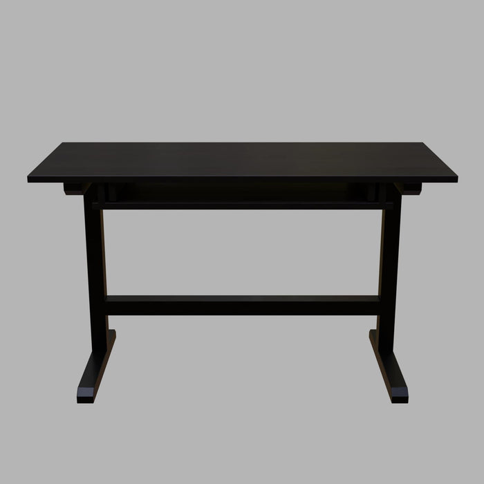 Zinnia Study Table with Keyboard Tray in Brown Color - Ouch Cart